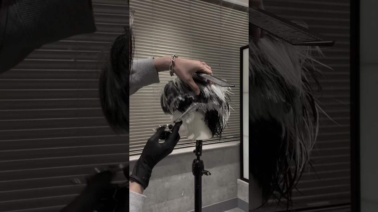 メンズウルフ　ホワイトブラック