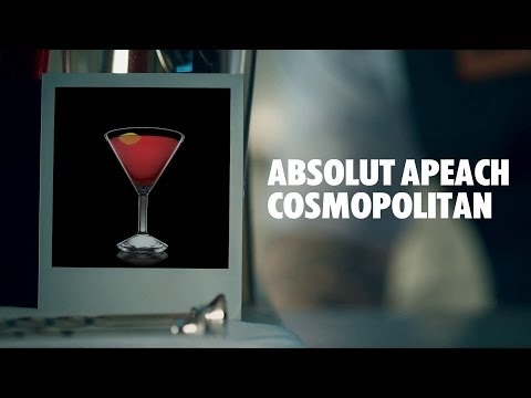 ABSOLUT APEACH COSMOPOLITAN DRINK RECIPE - HOW TO MIX