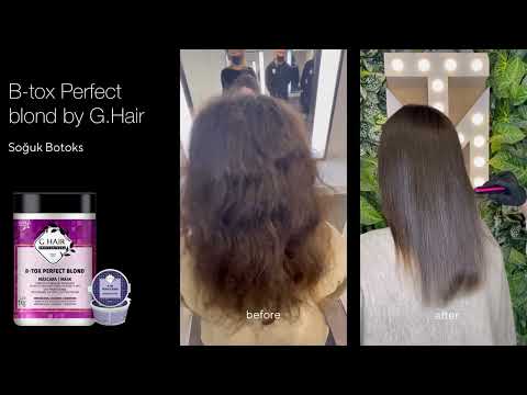 G.Hair B-tox Perfect Blond, for brown hair | before and after