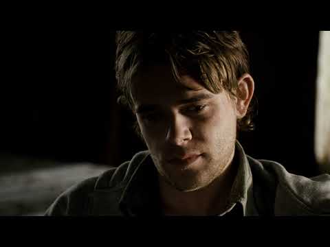 Sleepwalking (2008) trailer still with Nick Stahl and AnnaSophia Robb crossing wintry backroads