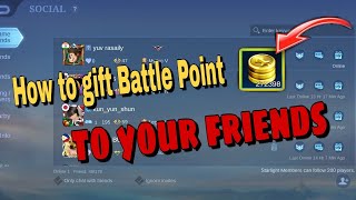 how to gift Battle point to ur friends in #mlbb / #mobilelegends #ml