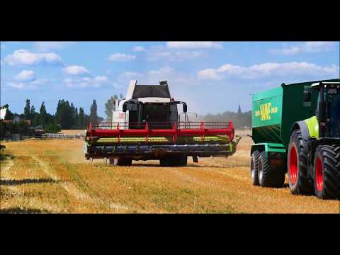 Wir Giganten sind wieder bei der Arbeit Gerstenernte 2018 Nord Deutschland