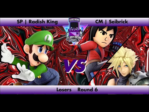 Flynn's Arcade 047 Losers Round 6 - SP | Radish King (Luigi) Vs CM | Seibrik (Mii Brawler Cloud)SSBU