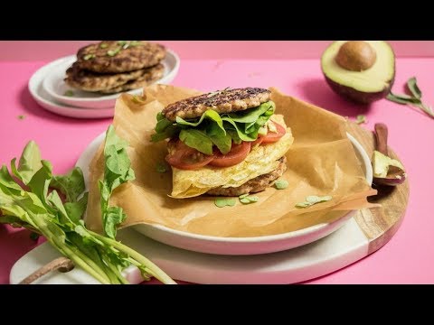 Healthy Low Carb Breakfast Sandwich | Keto Paleo Whole30