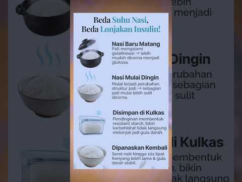 Ternyata, cara masak dan simpan nasi bisa mempengaruhi kandungan patinya lho! Coba deh dinginkan nasi sebelum disajikan...