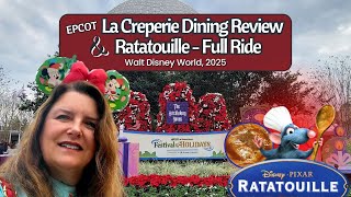 EPCOT La Creperie de Paris Dining Review and Ratatouille Ride!