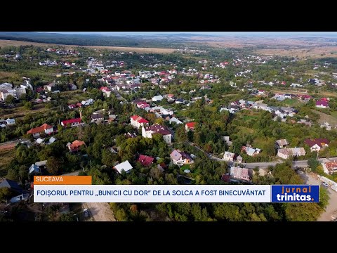 Foișorul pentru „bunicii cu dor” de la Solca, județul Suceava, a fost binecuvântat