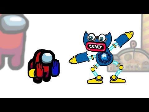 Mini Crewmate Kills Poppy Playtime but WUBBOX Characters | Among Us