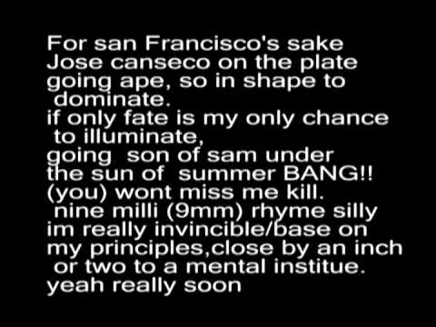 MIKE SWIFT--ELECTRIC CHAIR (72 bars) with Lyrics recorded bay area 2009