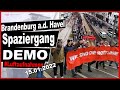 Spaziergang Brandenburg an der Havel | Luftaufnahmen | Demo | 15.01.2022 | #Brandenburg