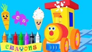Ben the train And The Crayons In Color Camp | Color Songs For Kids | Fun Video
