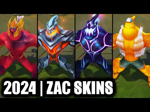 ALL ZAC SKINS SPOTLIGHT 2024 | League of Legends