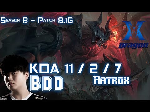 KZ BDD AATROX vs TALIYAH Jungle - Patch 8.16 KR Ranked