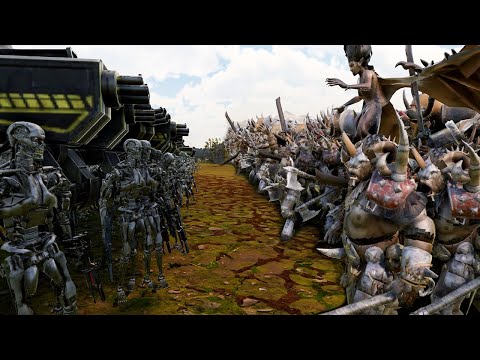 T-45 & T-800 Terminator vs 1,300,000 Beast Army | Ultimate Epic Battle Simulator 2 | UEBS 2