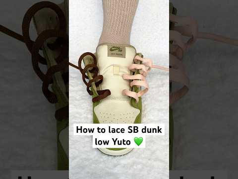 How to lace SB dunk Yuto #viralvideo #viralshorts #fashion #lifestyle #vibes #shoelace #lace #nike