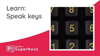 Learn SuperNova: Speak Keys