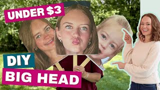 UNDER $3 DIY Big Head Cut Out Signs - Great for Graduation, Sporting Events, Etc.