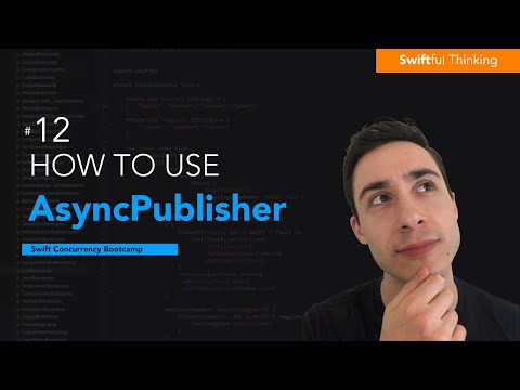 How to use AsyncPublisher to convert @Published to Async / Await | Swift Concurrency #12 thumbnail