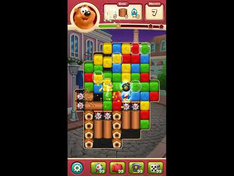 Toon Blast Level 6285 - NO BOOSTERS 🐻🐺🐱 | SKILLGAMING ✔️