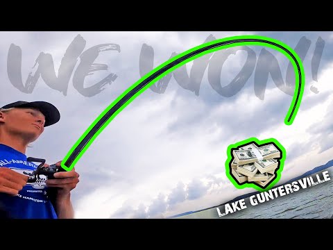 Our LARGEST BAG EVER Fishing A Summer Bass Tournament On LAKE GUNTERSVILLE!