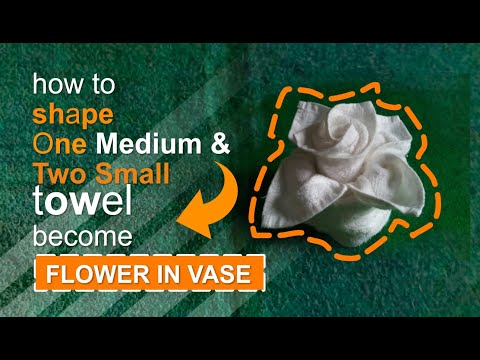 Flower in Vase Towel Design