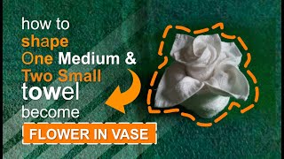 FLOWER IN VASE - TOWEL DESIGN