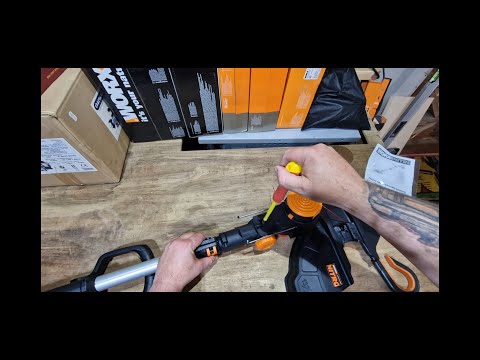 Worx wg173 3in1 strimmer, mini mower, edger, unboxing, assembly and first use review 20v powershare
