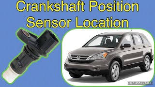 Crankshaft Position Sensor location on a 2010 Honda CR-V