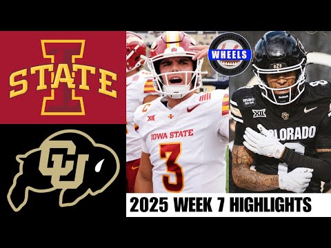 #22 Iowa State vs Colorado Highlights | Week 7 | 2025 College Football Highlights
