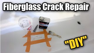 How to repair a fiberglass bathtub crack  | DIY Fiberglass Resin Crack Repair with Foam | DP TUBS