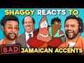 Shaggy Reacts To BAD Jamaican Accents In TV And Movies (The Office, The Little Mermaid, Futurama)