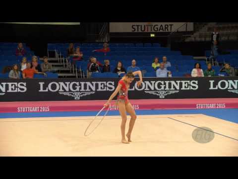 Ekaterina VOLKOVA (FIN) 2015 Rhythmic Worlds Stuttgart - Qualifications Hoop
