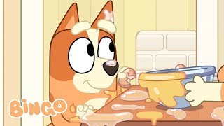 Let's Make an Omelette 🥚 🧡 | Cooking with Bingo and Bluey | Bingo - Official Channel
