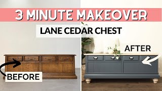 Lane Cedar Chest Makeover | 3 Minute Makeover