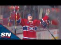 Canadiens' Cole Caufield Bats In His Own Rebound After Displaying Slick Hands