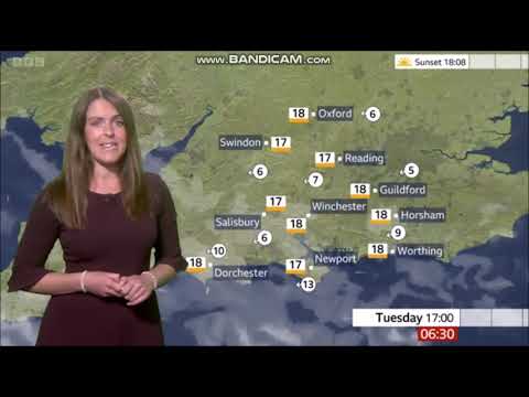 (HD) Alex Osbourne BBC ONE South Today weather October 18th 2022 - 60 fps