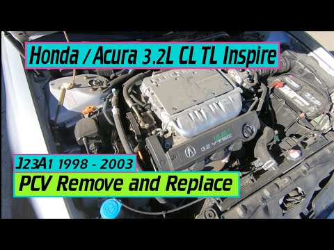 ⫷ How To Change PCV Valve: Honda / Acura. TL - CL - Inspire. 1998 - 2003 J32A1 3.2L  ⫸