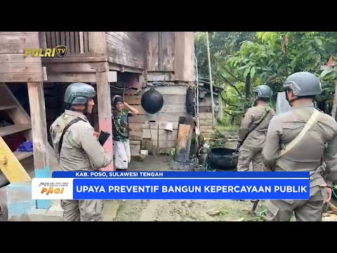 4 POS KAMTIBMAS SATGAS MADAGO RAYA SERENTAK SAMBANGI WARGA POSO