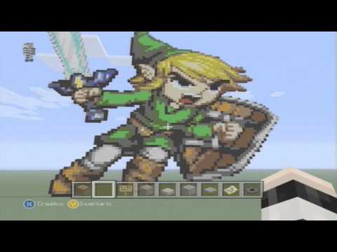 Minecraft XBOX 360 | Pixel Art #6: Best Link Ever! [HD]
