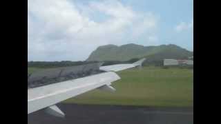 preview picture of video 'JetBlue Landing in St. Lucia'