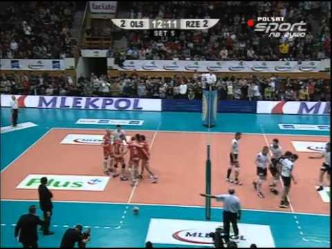 Tie-break AZS Olsztyn - Resovia (od 5:10 do 15:12)