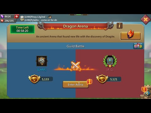 LHM vs R'G Dragon Arena | Lords Mobile