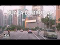 Driving Kuala Lumpur 4K KLCC Sunrise Downtown Malaysia