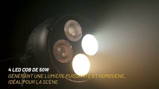 Algam Lighting PARCOB 450 CW-WW - PAR LED COB 4x 50W blanc froid/chaud - Video