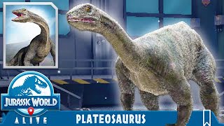 NEW PLATEOSAURUS UNLOCKED (JURASSIC WORLD ALIVE)