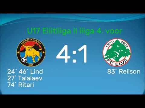 4. voor 2018: U-17 Rakvere JK Tarvas- U-17 FC Elva 4:1 (2:0)