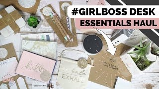 #GIRLBOSS Desk Essentials | Productive Workspace Haul