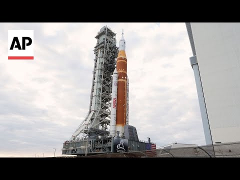NASA's Artemis II SLS moon rocket rolls out to the launch pad