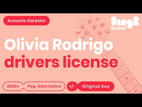 Olivia Rodrigo - drivers license (Karaoke Acoustic)
