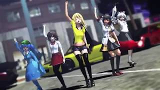 【東方MMD】Carry Me Off【霊夢・魔理沙・文・椛・にとり】